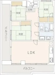 ナンカイ7【3階】の間取り