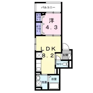 東京都渋谷区笹塚2【アパート】の間取り