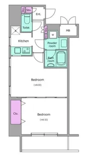 レジディア神田岩本町II【9階】の間取り