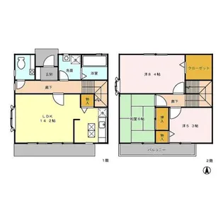 東京都小平市小川町1【一戸建】の間取り