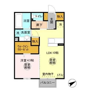 アイリス【2階】の間取り