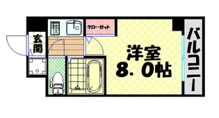 プルメリア玉出【3階】の間取り