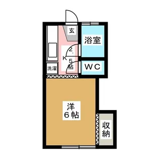コーポ志田【1階】の間取り