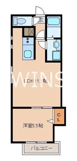 福岡県福岡市東区馬出5【アパート】の間取り