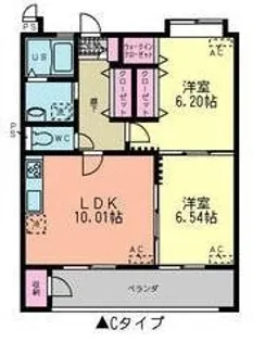 ベッラ・ビスタ【3階】の間取り