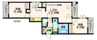 (仮称)大崎4丁目メゾン【3階】の間取り