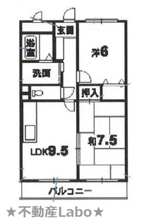 コーポ木内【1階】の間取り