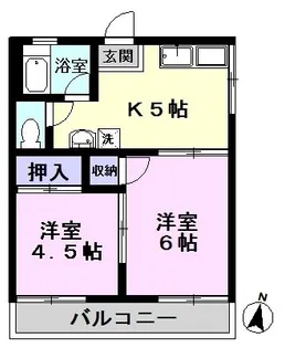 OWAコーポ【2階】の間取り