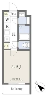 プリマヴェーラ行徳【3階】の間取り