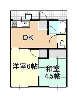 島田コーポ【2階】の間取り