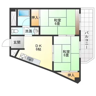 阪急西九条マンション【4階】の間取り