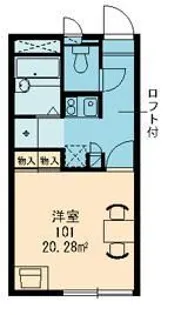 レオパレス松前2 18326【2階】の間取り
