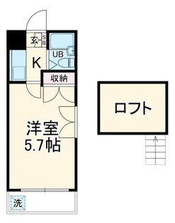 リエス厚木及川【1階】の間取り