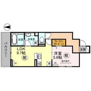 エミネンシア御崎公園【1階】の間取り