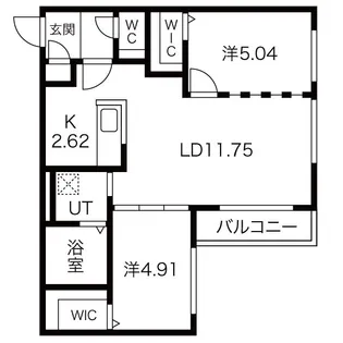 ラピスブラオ東区役所前【1階】の間取り