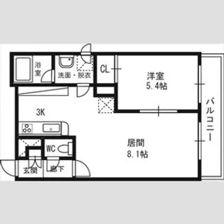 MAHALO OHASHI 710【1階】の間取り