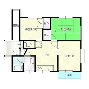 サングリーン和田山101【2階】の間取り