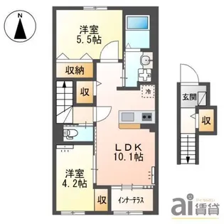 エルアンジェル【2階】の間取り