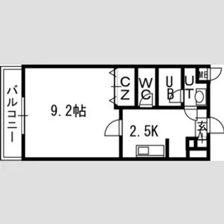 スカイヒルズN15【9階】の間取り