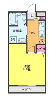 ドエル川間【2階】の間取り