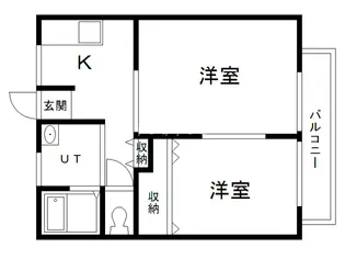 ドリームハウス筒井【2階】の間取り