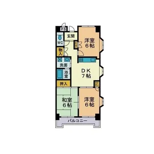 パストラル飯島【3階】の間取り