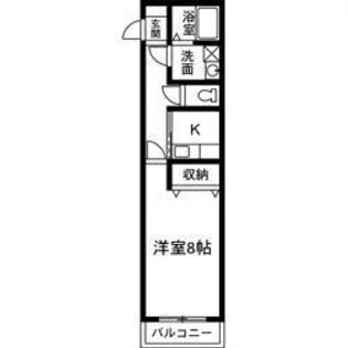 上並榎アパートメント【1階】の間取り