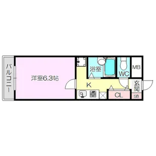 クレール相川【4階】の間取り