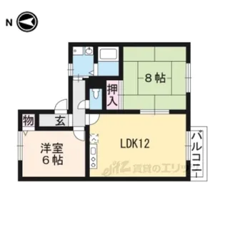 セゾン阪長【2階】の間取り