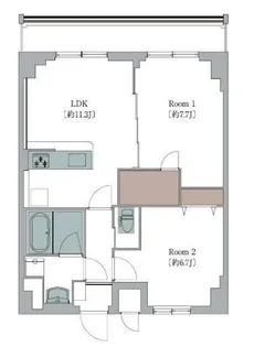 L‘Foria瑞江【2階】の間取り