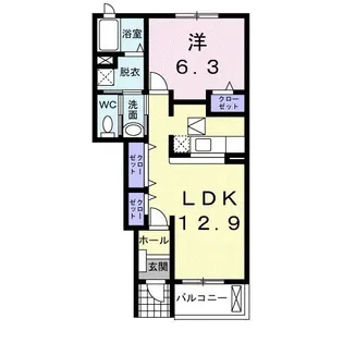 ミルト A【1階】の間取り