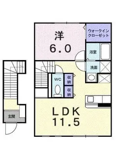 グリーンハイツ北斎院 B【2階】の間取り