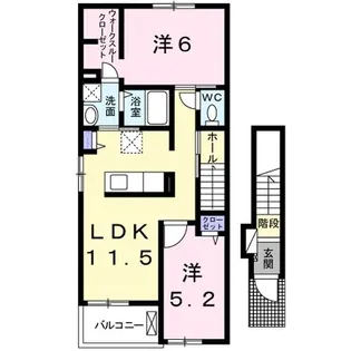 ウエスト・フィールド VII【2階】の間取り