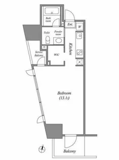 CAVANA+麻布台【8階】の間取り