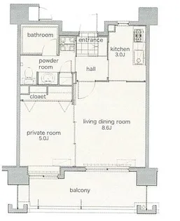 リアンシエルブルー東比恵【10階】の間取り