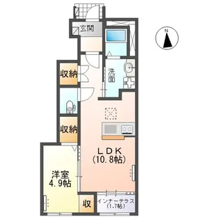 トータスV【1階】の間取り