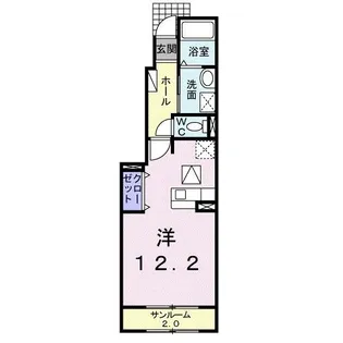 メゾプリート【1階】の間取り