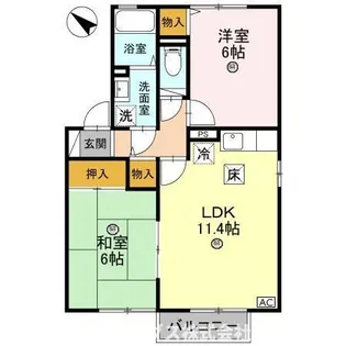 エスポワールMatsui2【2階】の間取り