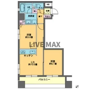 カスタリア人形町【9階】の間取り