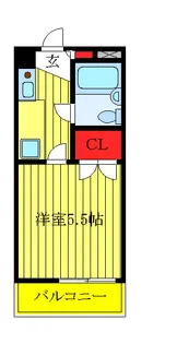 朝日ハイツ【2階】の間取り
