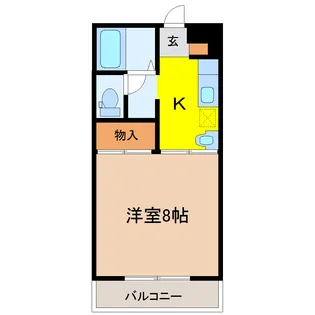 Calm Village角五郎【1階】の間取り