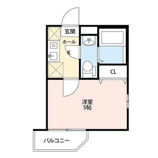 ウェルコーポ星川【1階】の間取り