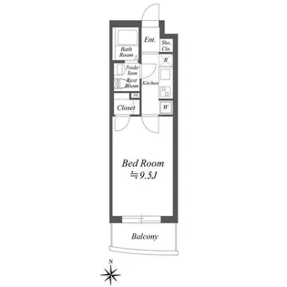 シエロ ウィステリア【5階】の間取り