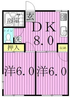 プランドール(野田市中根)【1階】の間取り