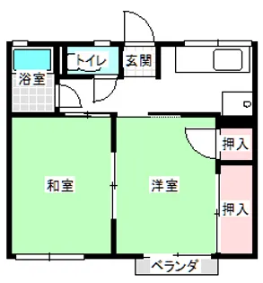 シティハイムカネコ【2階】の間取り