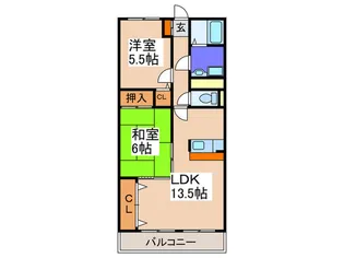コ―トドールタツミ【3階】の間取り