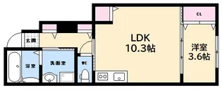 カーリー・ダダン元町【1階】の間取り