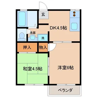 フローラル木花台 1棟【2階】の間取り