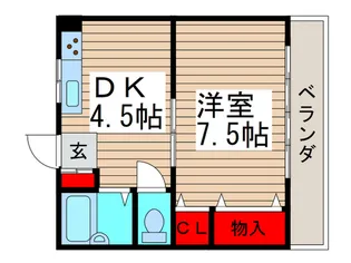 ヴィラ藤原【2階】の間取り
