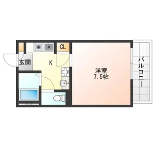 クラシス甲子園【1階】の間取り